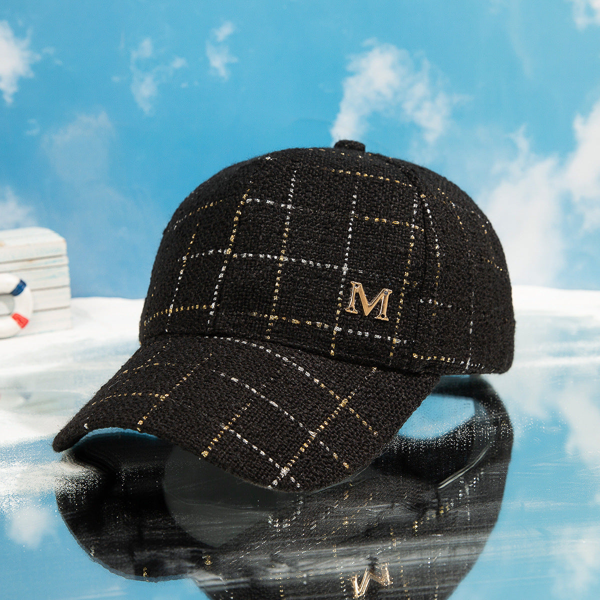 The MM Plaid Cap — Monogram