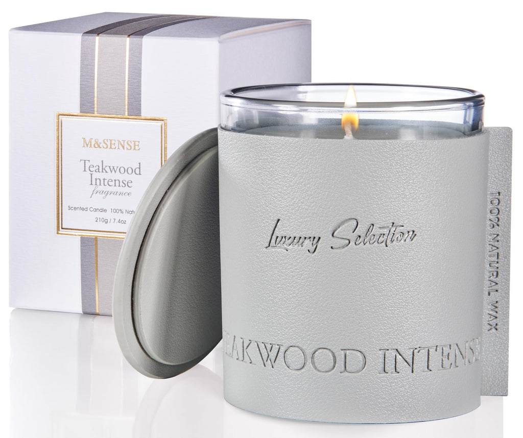 The MM House Candle — Teakwood & Leather