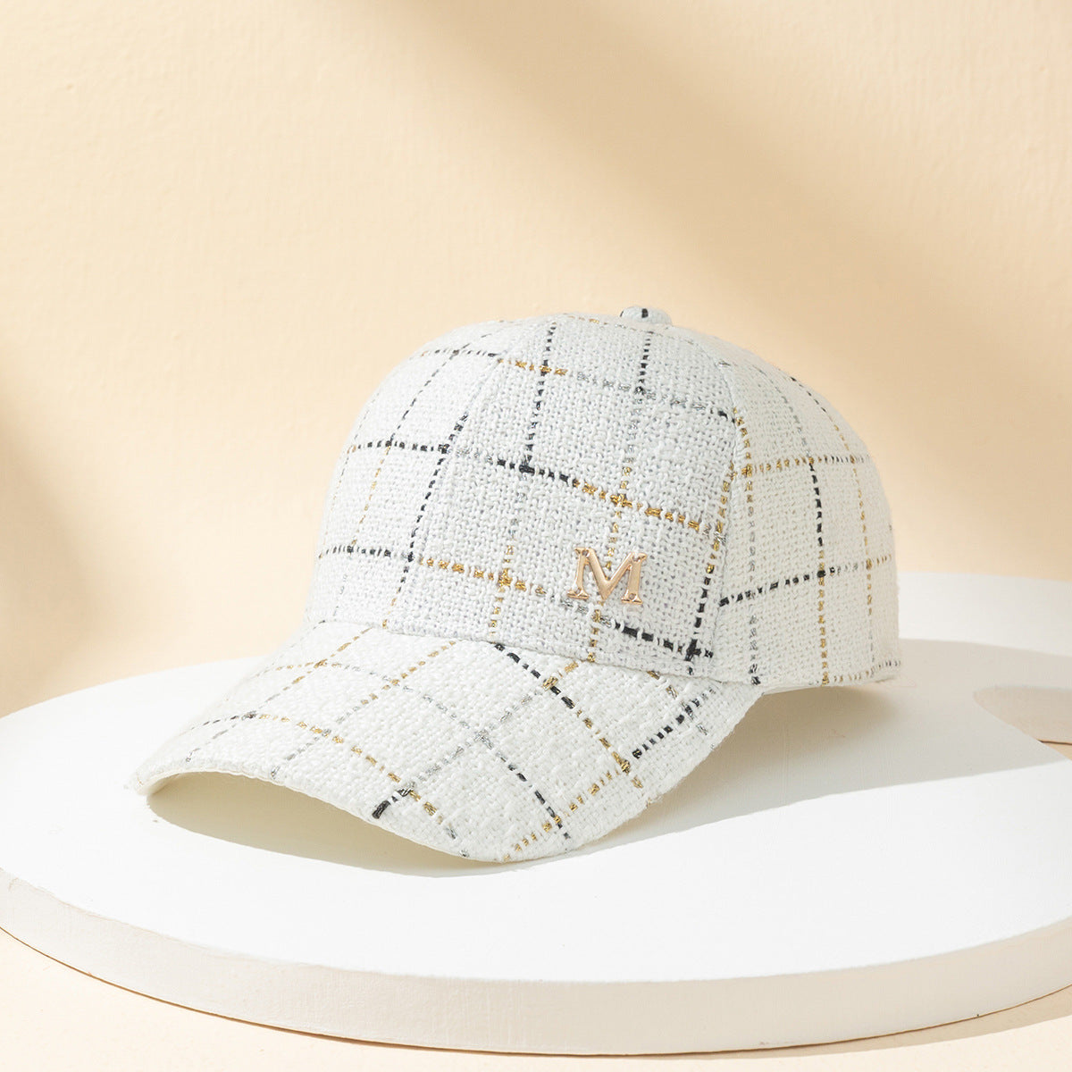 The MM Plaid Cap — Monogram