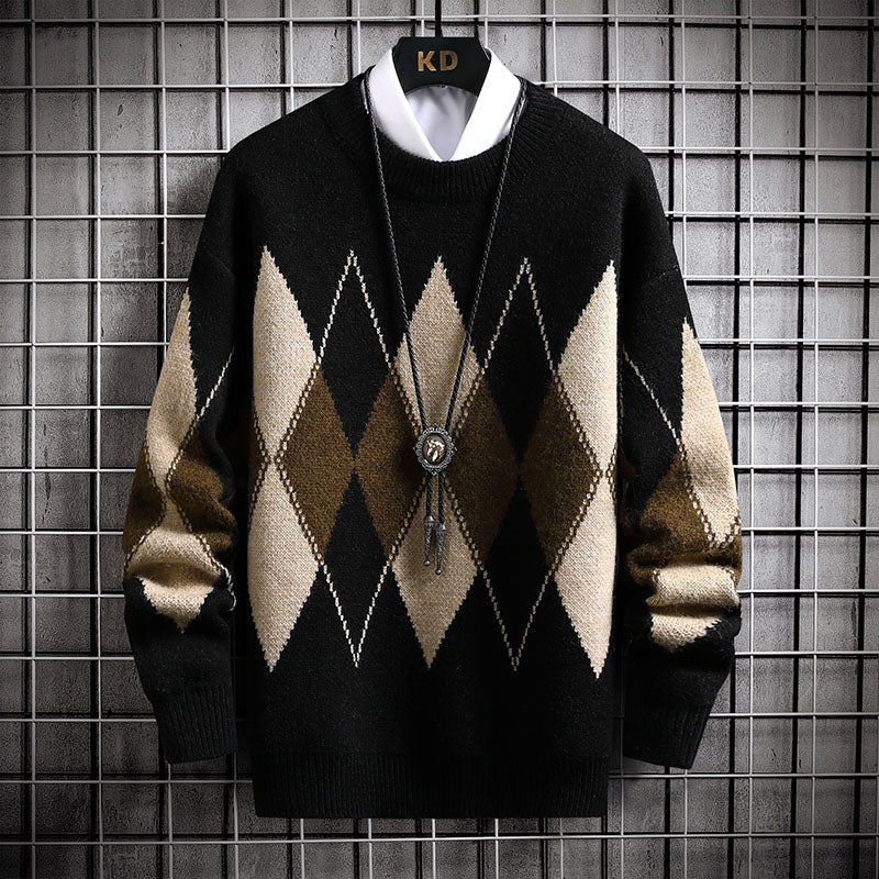 The MM |Signature Harlequin Plaid Knit My Fiance|Top