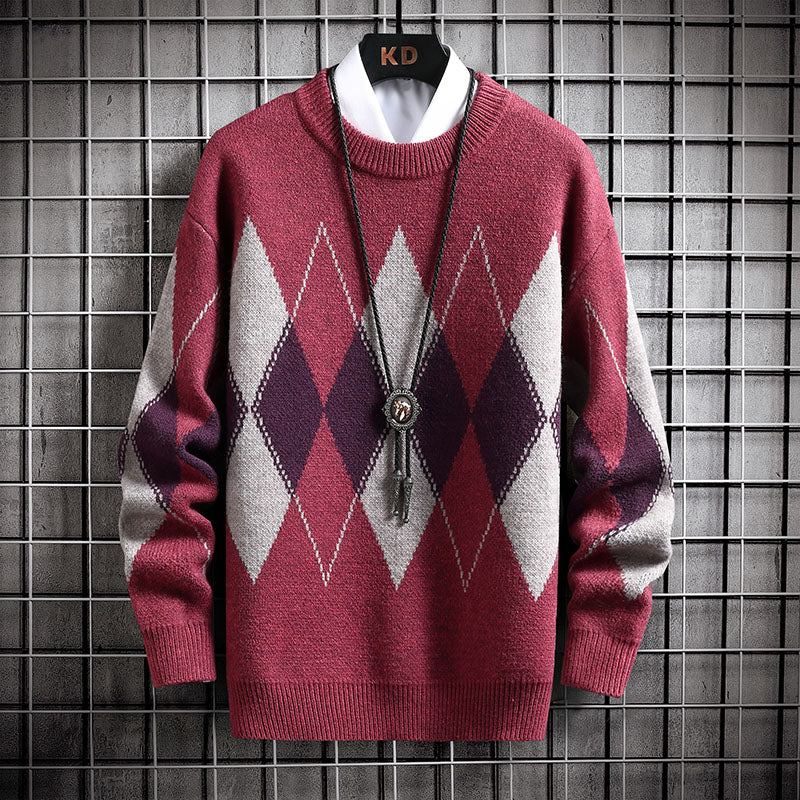 The MM |Signature Harlequin Plaid Knit My Fiance|Top