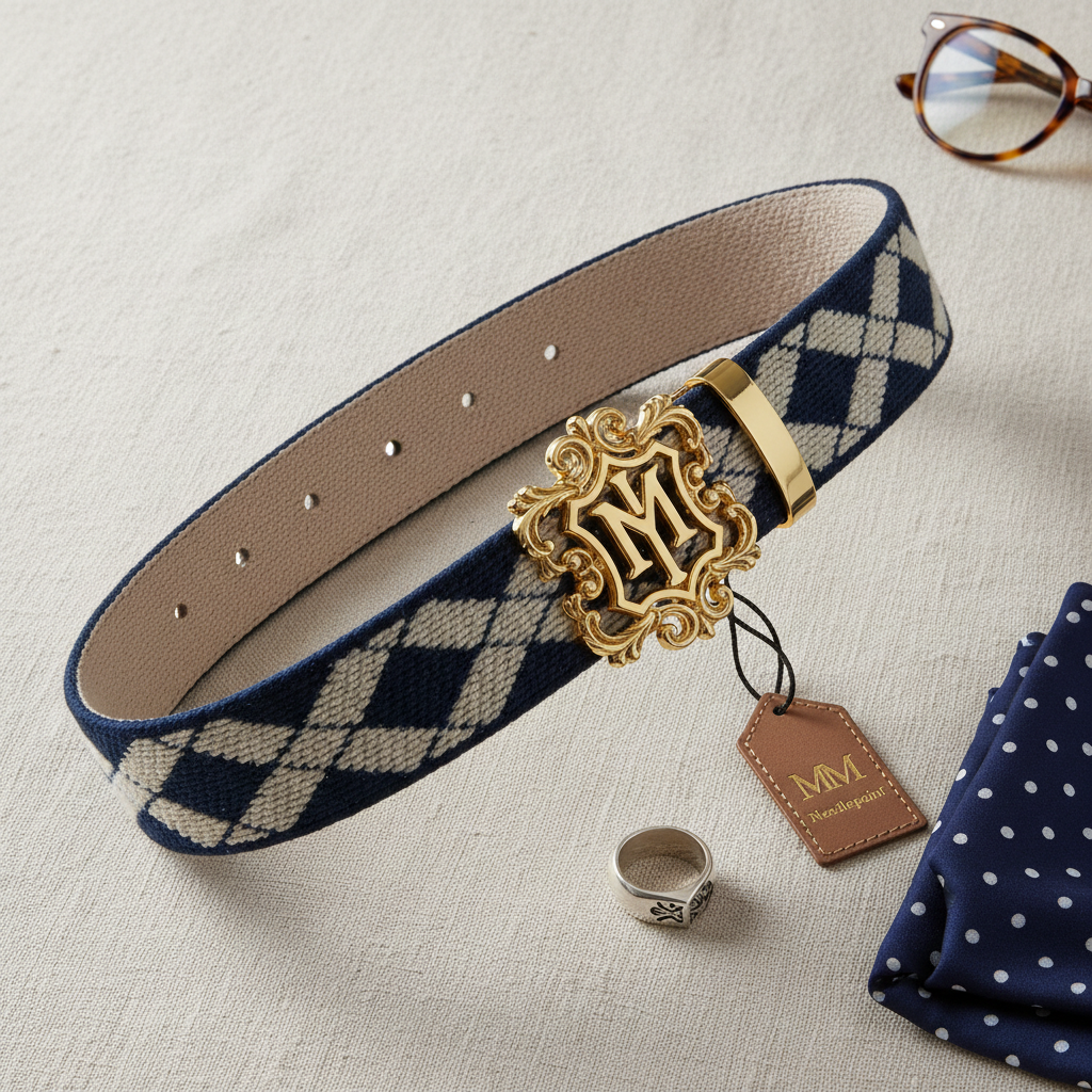 MM Needlepoint Belt
