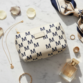 MM Monogrammed Cosmetic Bag