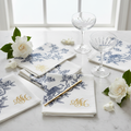 MM Embroidered Linen Cocktail Napkins 2